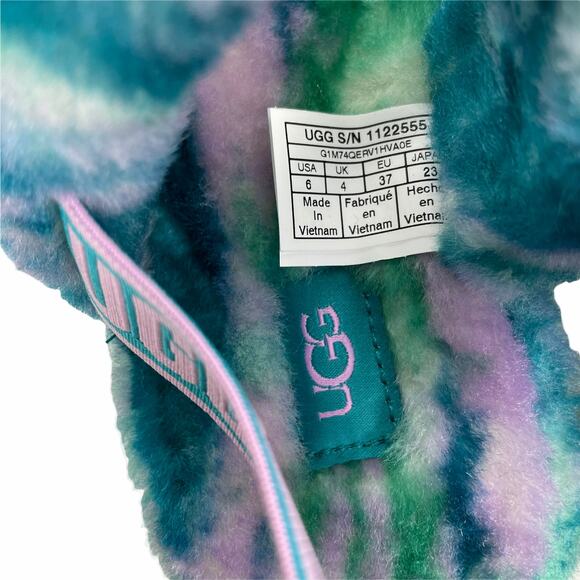 UGG Australia Oh Yeah Marble Slide Sandal Green Size 6 - Picture 12 of 13